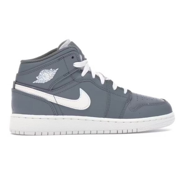Nike Other - Nike Air Jordan 1 Mid BG Cool Grey 2017 Size 4.5 Youth 554725 036.